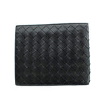 Bottega Veneta Bifold Wallet Leather Intrecciato Logo Black — view 2
