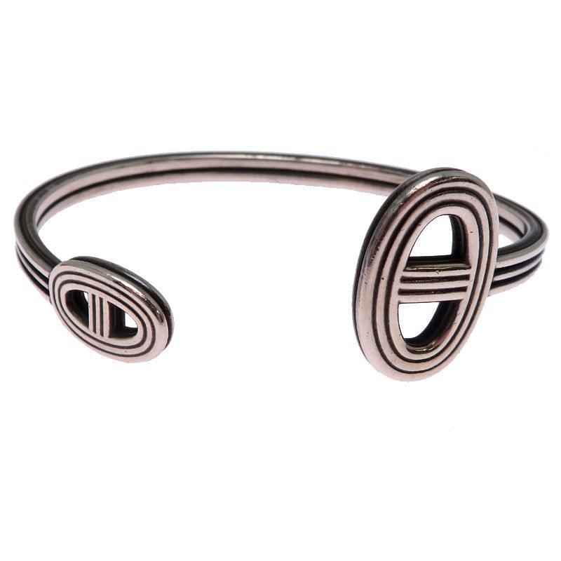 Hermes Bangle Bracelet Silver