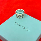 Tiffany & Co Vintage Wide Atlas Ring 925 Sterling Silver
