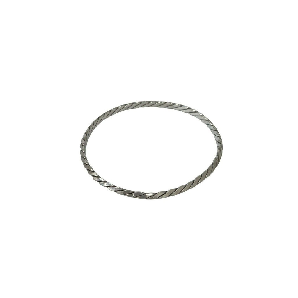Tiffany & Co Vintage Twist Bangle 925 Sterling Silver Bracelet — view 4