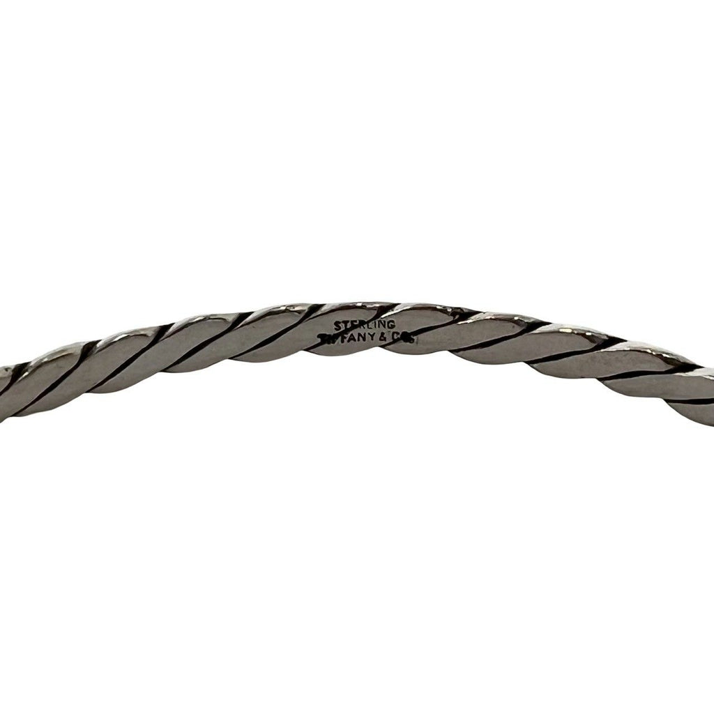 Tiffany & Co Vintage Twist Bangle 925 Sterling Silver Bracelet — view 3