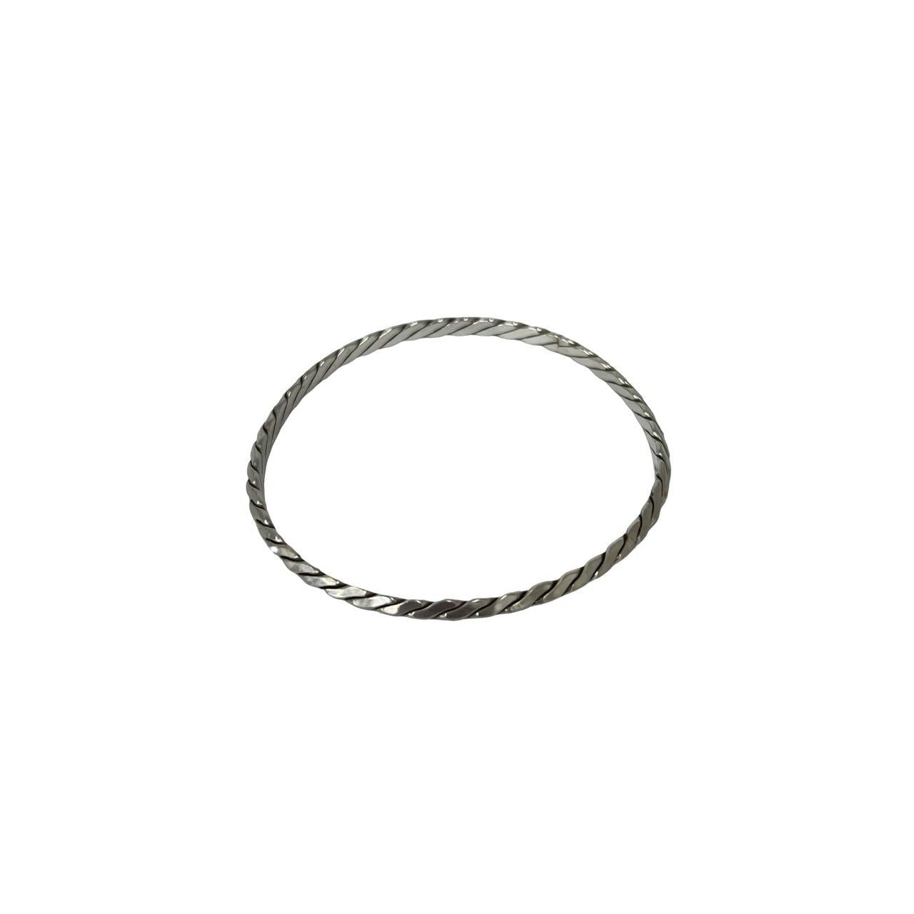 Tiffany & Co Vintage Twist Bangle 925 Sterling Silver Bracelet — view 5