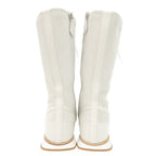 Hermes Lace Up 38 Vaubera Nappa White Sneakers High Cut Boots — view 4
