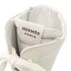 Hermes Lace Up 38 Vaubera Nappa White Sneakers High Cut Boots — view 8