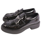 Prada Loafers Chocolate Moccasins Triangle — view 2