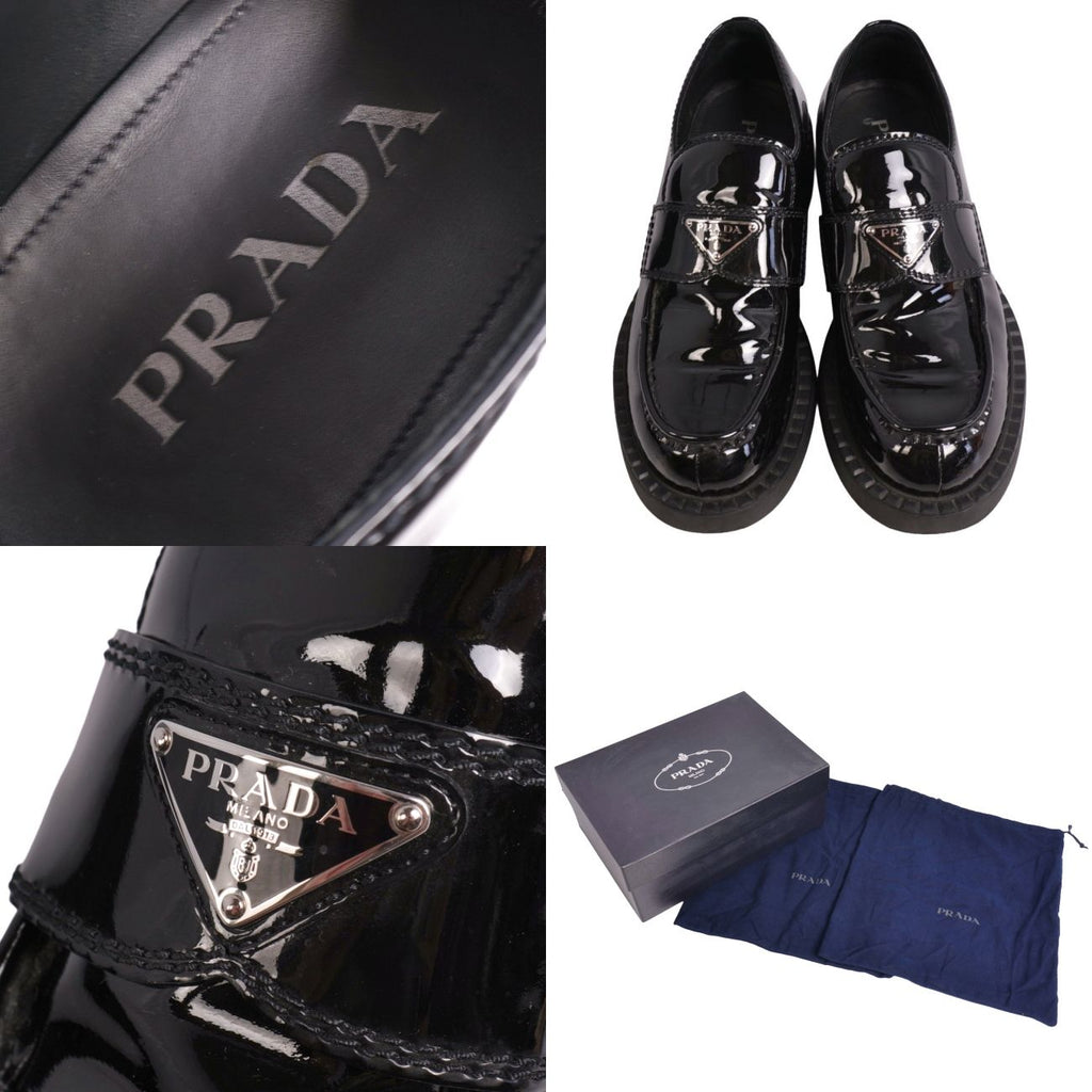 Prada Loafers Chocolate Moccasins Triangle — view 9