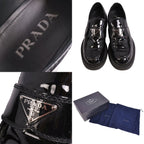 Prada Loafers Chocolate Moccasins Triangle — view 9