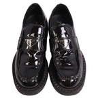 Prada Loafers Chocolate Moccasins Triangle — view 4