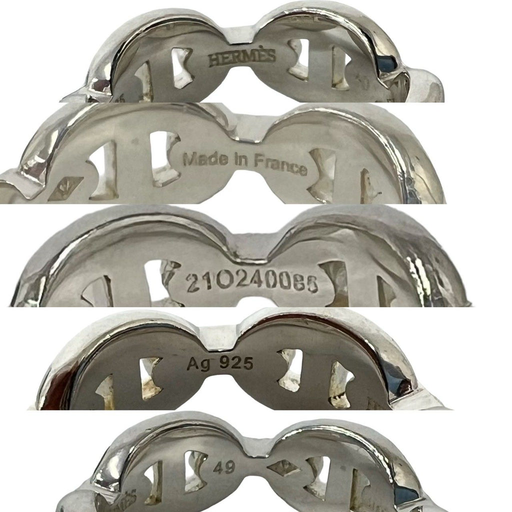 Hermes Chaine D'ancre Ring 925 Sterling Silver — view 3