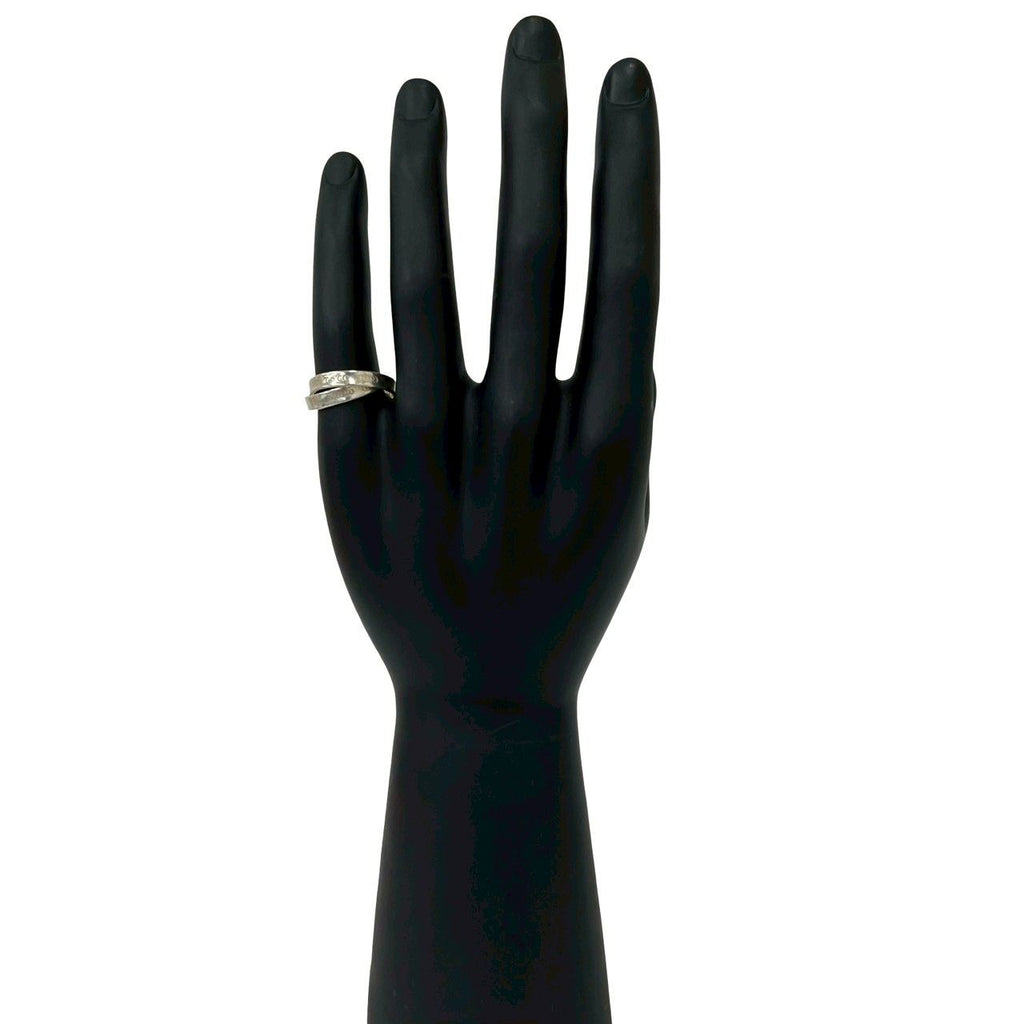 Tiffany & Co Vintage Double Narrow Ring 925 Sterling Silver — view 2