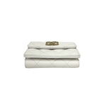 Chanel Box and Seal Quilted CC Logo Caviar Leather Trifold Wallet Mini White — view 6