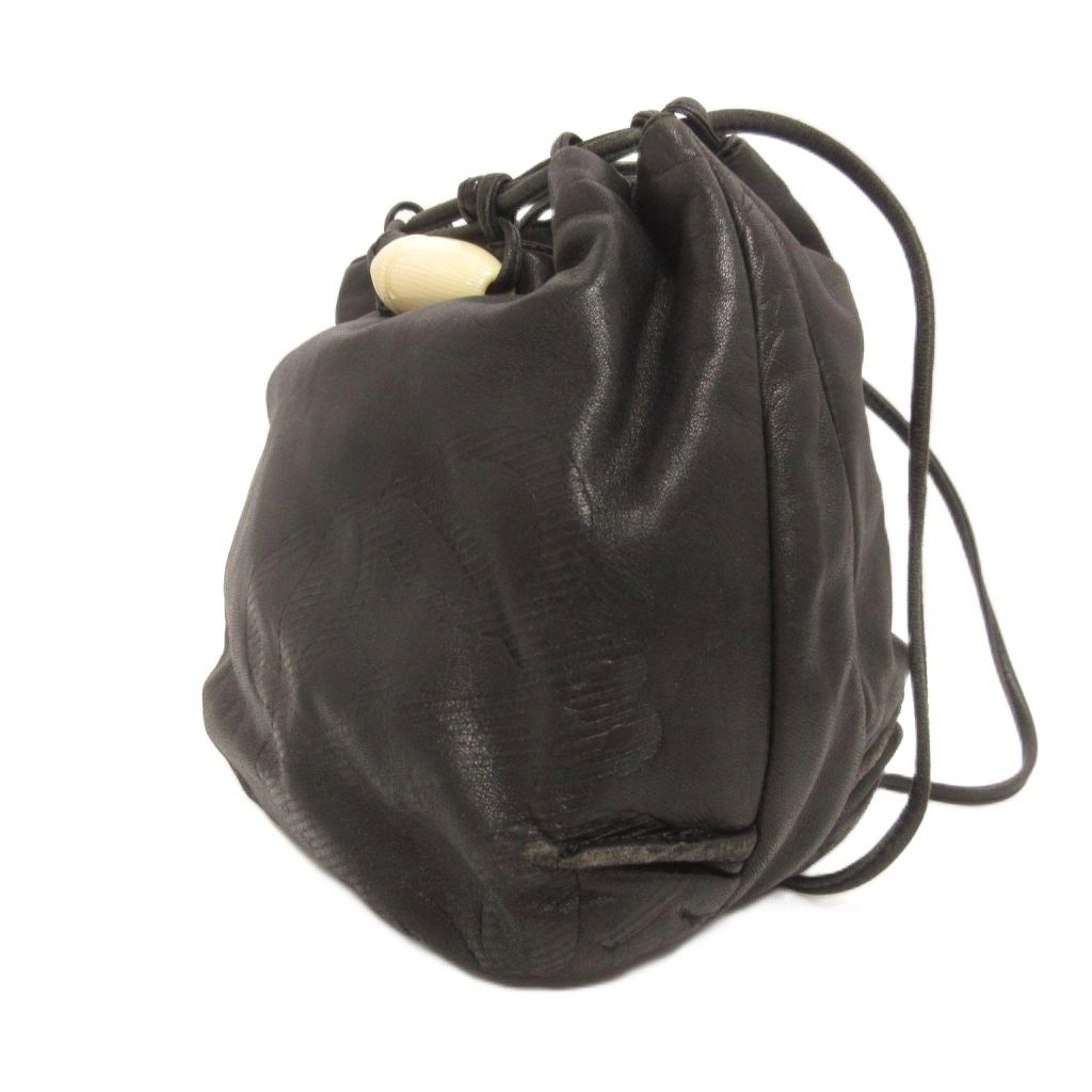 Loewe Drawstring Bag Shoulder Black — view 2