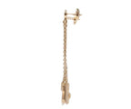 Hermes 750 Pink Gold Kelly Clochette Earrings — view 3
