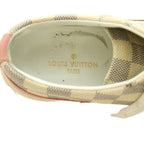 Louis Vuitton Sneakers Plaid Pattern 35.5 Pink Beige Purple — view 7