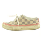 Louis Vuitton Sneakers Plaid Pattern 35.5 Pink Beige Purple