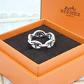 Hermes Chaine D'ancre PM 56 Ring 925 Sterling Silver