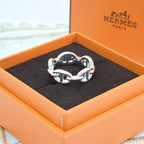 Hermes Chaine D'ancre PM 56 Ring 925 Sterling Silver