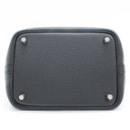 Hermes Heaven Picotin Lock PM Black Silver Taurillon Manufactured Around — view 5