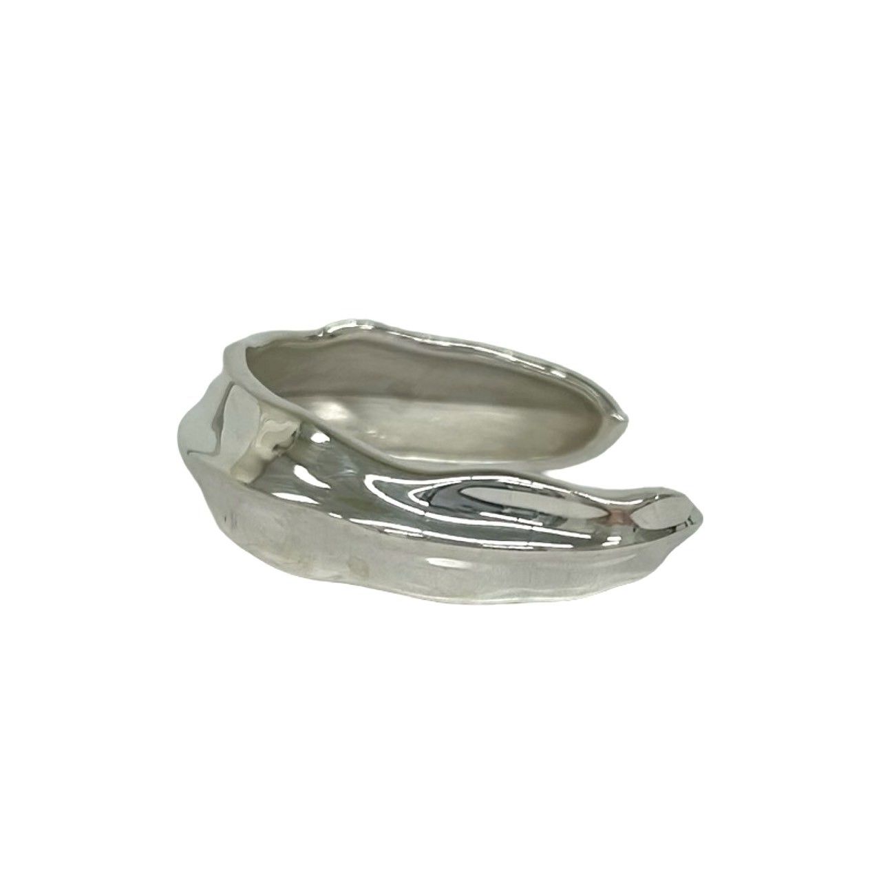 Tiffany & Co Vintage Leaf Bangle 925 Sterling Silver Bracelet — view 4