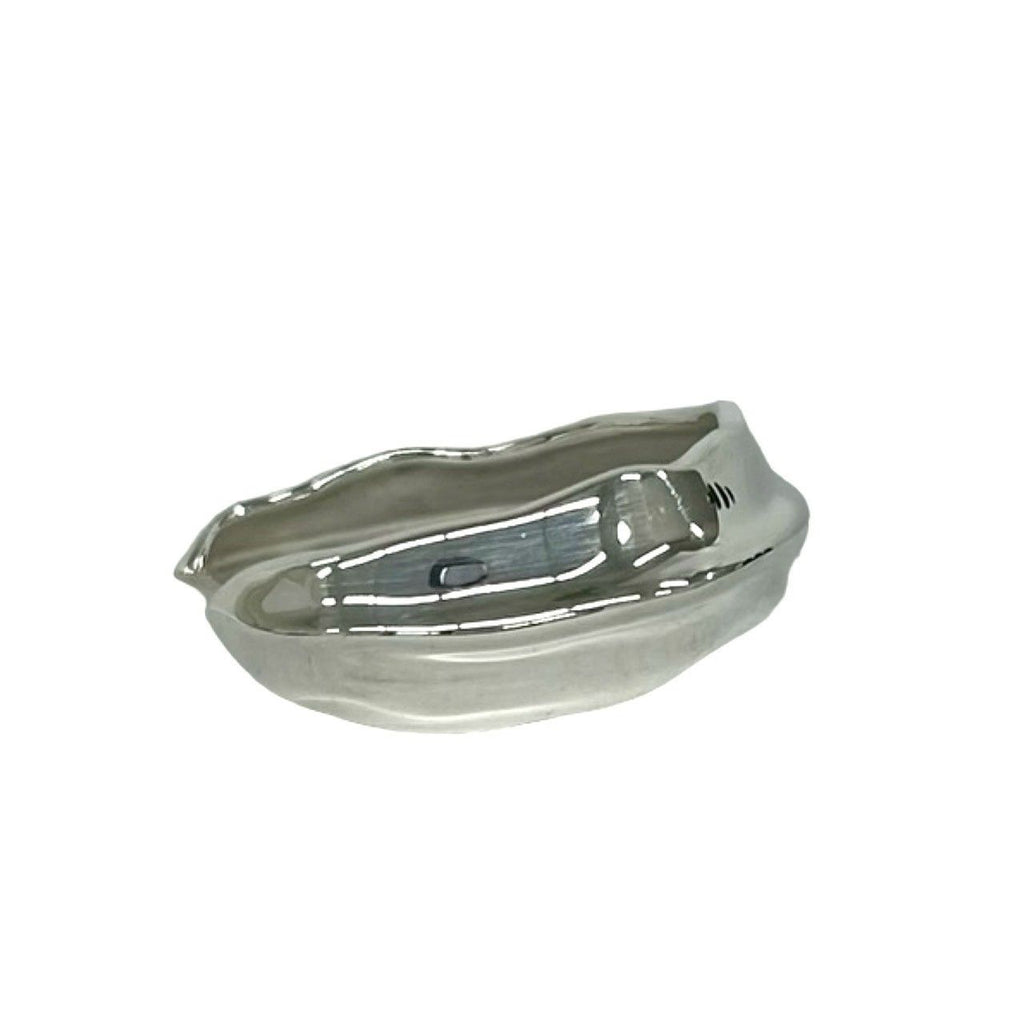 Tiffany & Co Vintage Leaf Bangle 925 Sterling Silver Bracelet — view 5