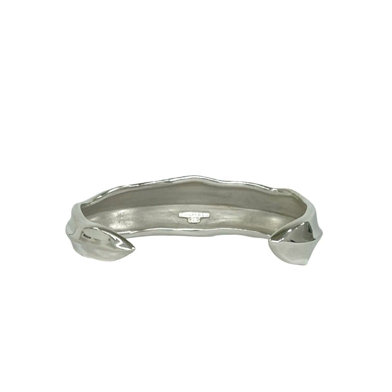 Tiffany & Co Vintage Leaf Bangle 925 Sterling Silver Bracelet — view 6