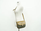 Dior Honeycomb Pattern Shoulder Bag Pochette Leather Dark Brown — view 6