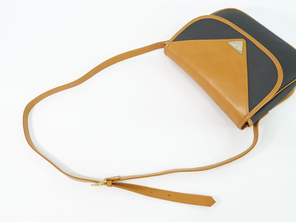 Saint Laurent YSL Shoulder Bag Pochette Black Brown — view 4