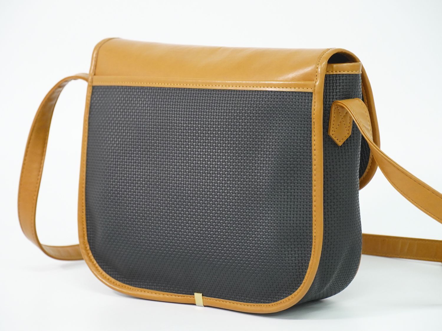 Saint Laurent YSL Shoulder Bag Pochette Black Brown — view 2