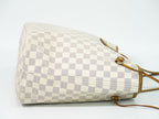 Louis Vuitton LV Neverfull Damier Azur Tote White Gray — view 4