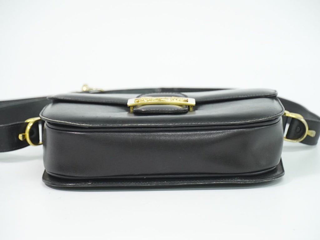 Celine Carriage Shoulder Bag Leather Black — view 3