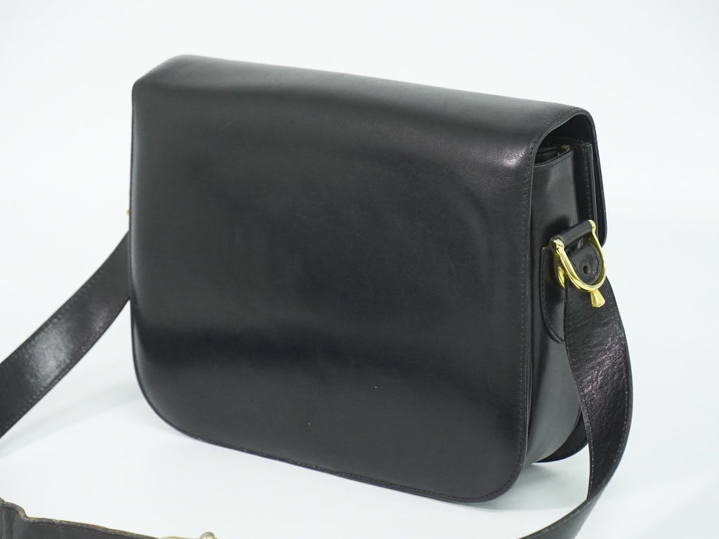 Celine Carriage Shoulder Bag Leather Black — view 2