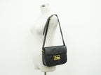 Celine Carriage Shoulder Bag Leather Black — view 6