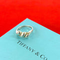 Tiffany & Co Vintage Twist Ring 925 Sterling Silver Gold