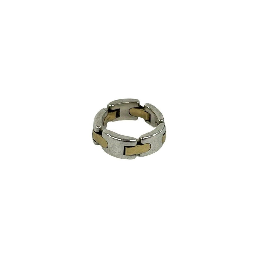 Tiffany & Co Link Ring 925 Sterling Silver 18k Yellow Gold — view 5