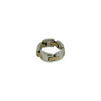 Tiffany & Co Link Ring 925 Sterling Silver 18k Yellow Gold — view 5