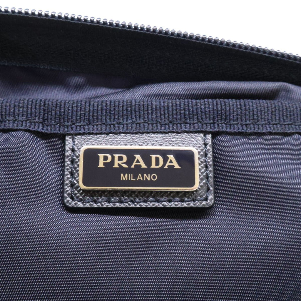 Prada Nylon Leather Travel Shoulder — view 8