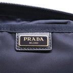 Prada Nylon Leather Travel Shoulder — view 8