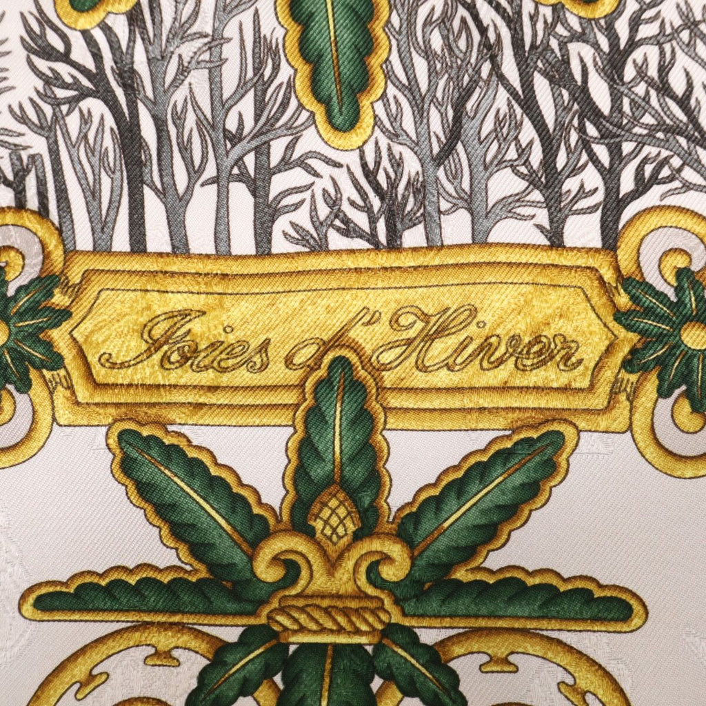 Hermes Joies D' Hiver Winter Enjoyment Silk Carre 90 Scarf — view 3