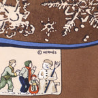 Hermes Neige D Antan Last Year's Snow Silk Carre 45 Scarf — view 5