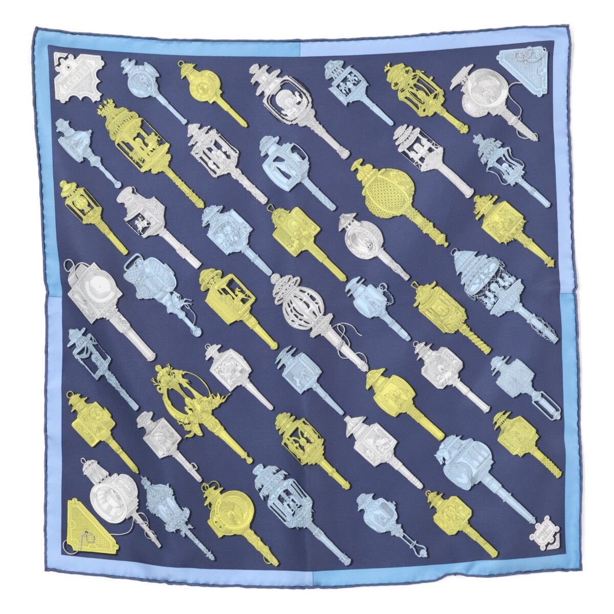 Hermes 02 Merveilleuses Lanternes Silk Carre 45 Scarf