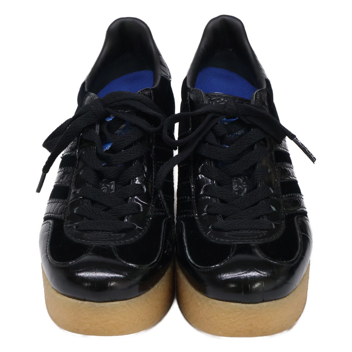 Gucci Gazelle Leather Suede Platform Sneakers — view 2