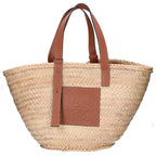 Loewe Basket Bag Palm Leaf & Calf