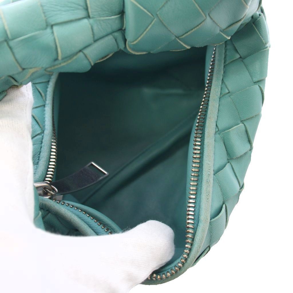 Bottega Veneta Teen Jodie Intrecciato Handbag Leather Blue KH — view 7