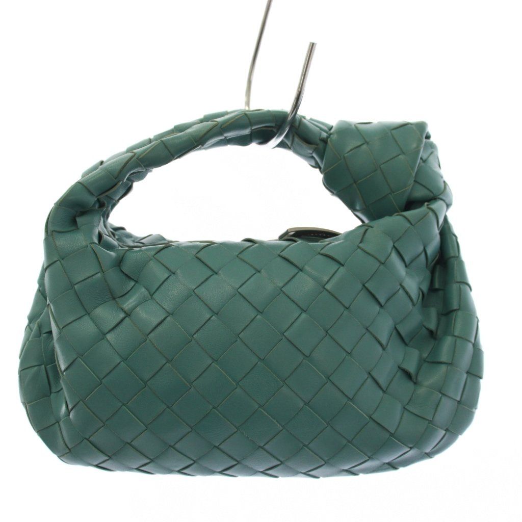 Bottega Veneta Teen Jodie Intrecciato Handbag Leather Blue KH