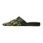 Dior Sandals le Monsieur Trotter Pattern Canvas Switch Leather Beige Black — view 2
