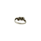 Tiffany & Co Vintage Twist Trope Ring 925 Sterling Silver Gold — view 6