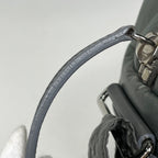 Chanel Coco Cocoon Shoulder Bag Nylon Khaki Gray — view 6