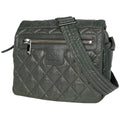 Chanel Coco Cocoon Shoulder Bag Nylon Khaki Gray