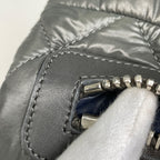 Chanel Coco Cocoon Shoulder Bag Nylon Khaki Gray — view 8