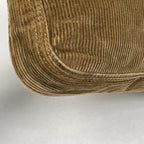 Fendi Zucca Logo Shoulder Bag Corduroy Brown — view 3